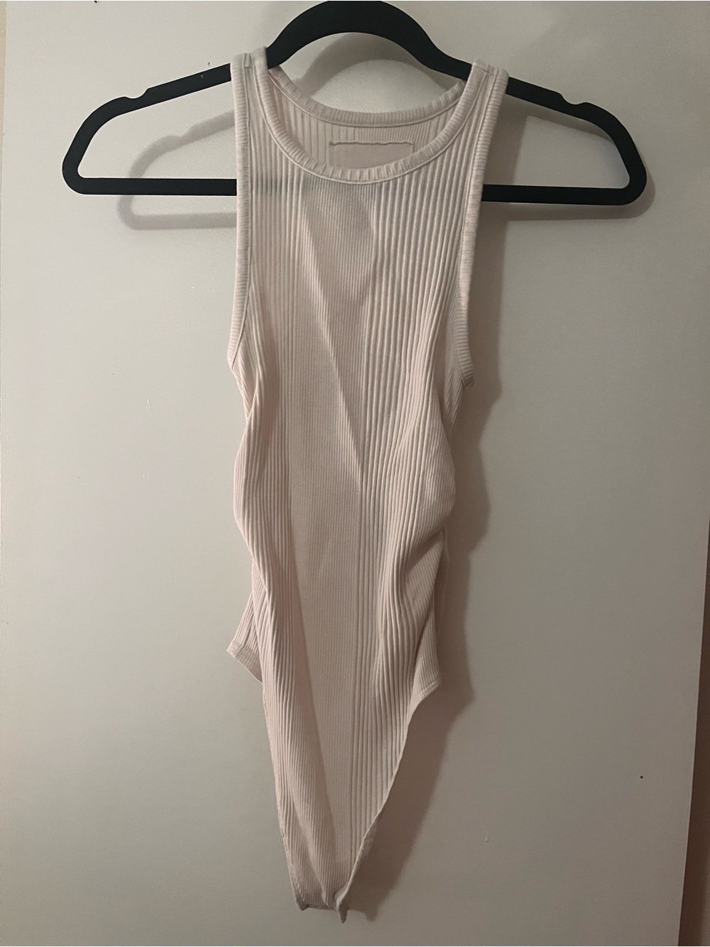 Aerie Ribbed Tank Bodysuit - White